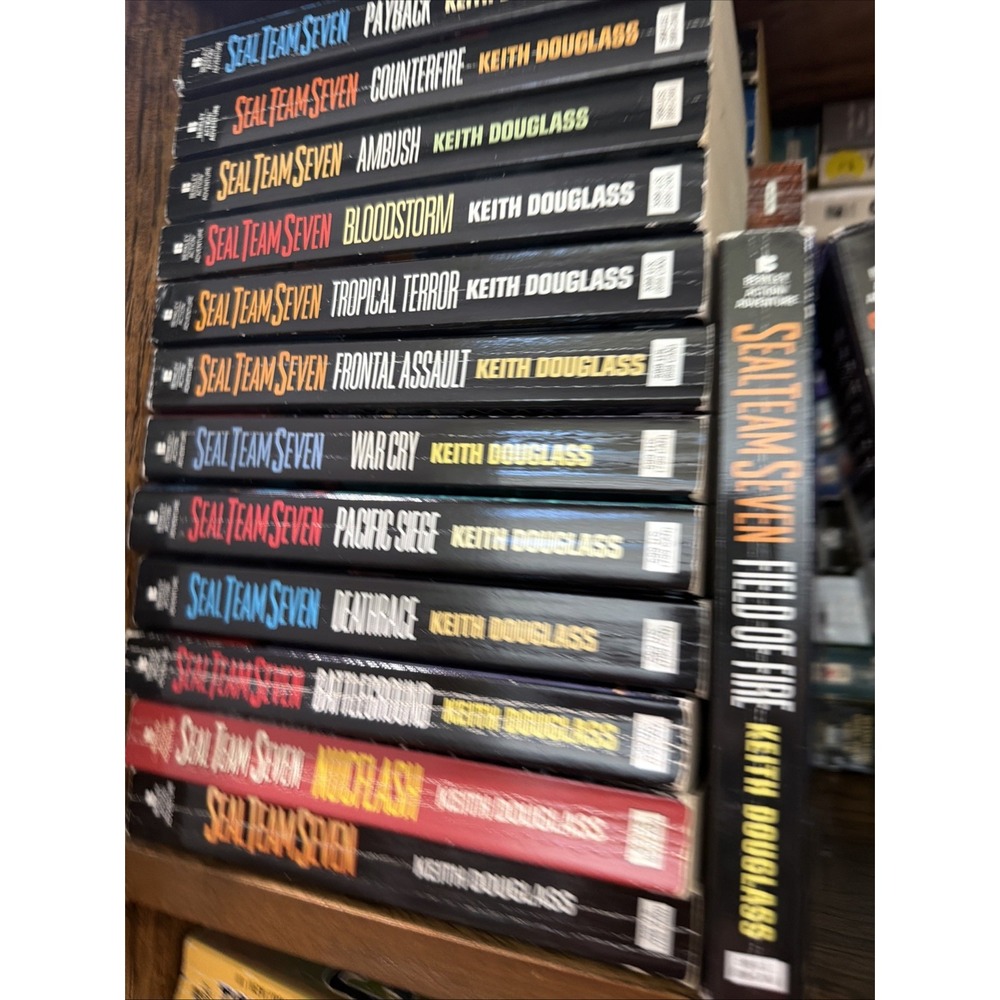 Keith Douglass Lot 14 Seal Team Seven Paperbacks